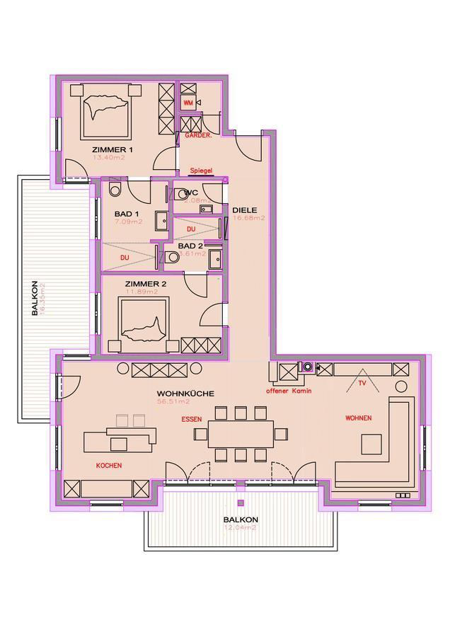 Alpin Penthouse Hollersbach Apartment ฮอลเลอร์บาค อิม พินซ์เกา ภายนอก รูปภาพ